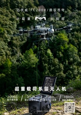 迈优威正式发布大疆FC200系留无人机